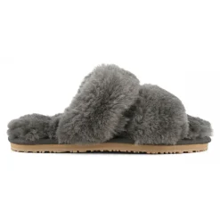 2 Stripes Sheepskin Fur Slipper