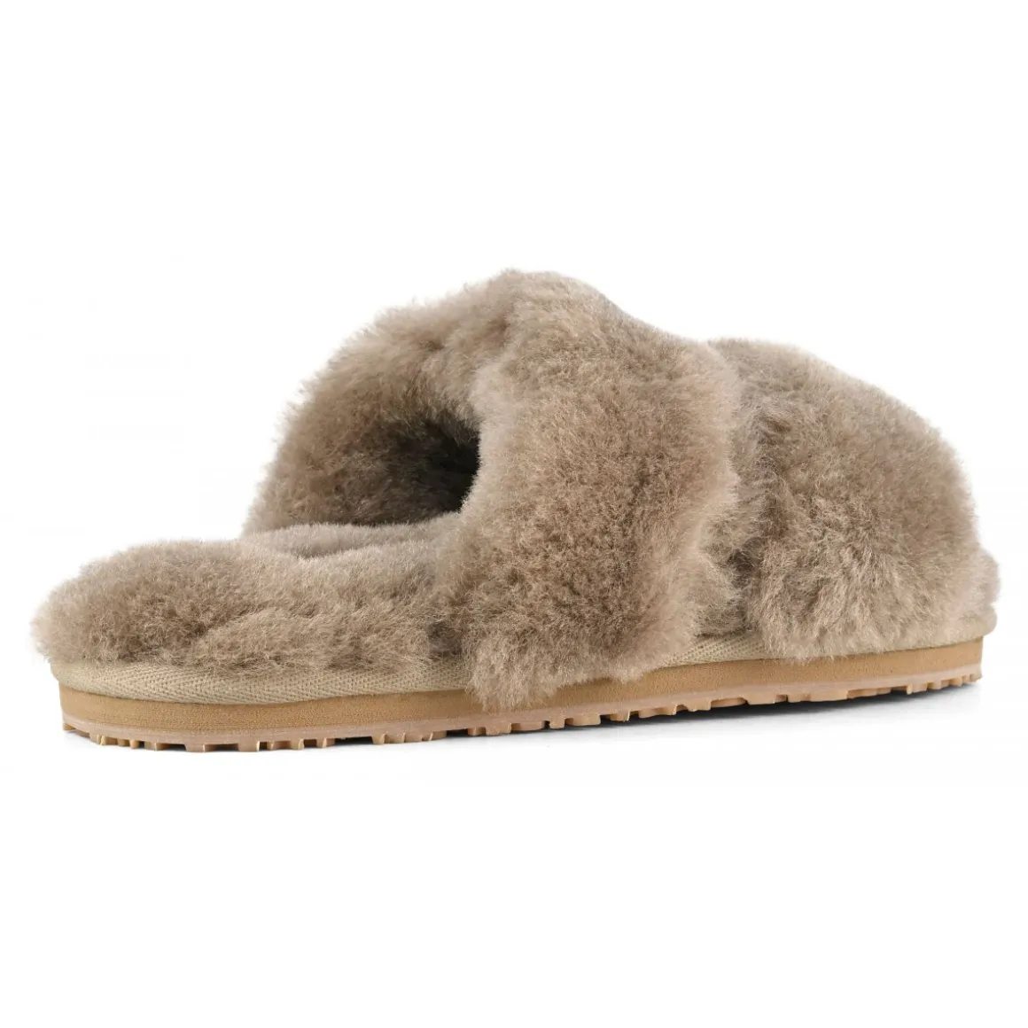 2 Stripes Sheepskin Fur Slipper