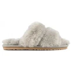 2 Stripes Sheepskin Fur Slipper