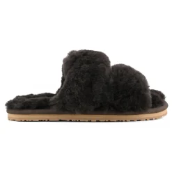 2 Stripes Sheepskin Fur Slipper