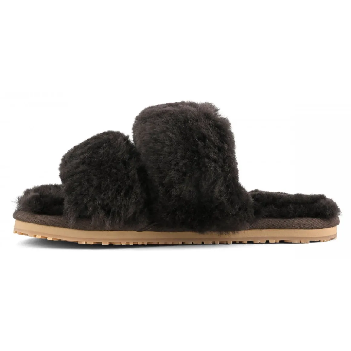 2 Stripes Sheepskin Fur Slipper