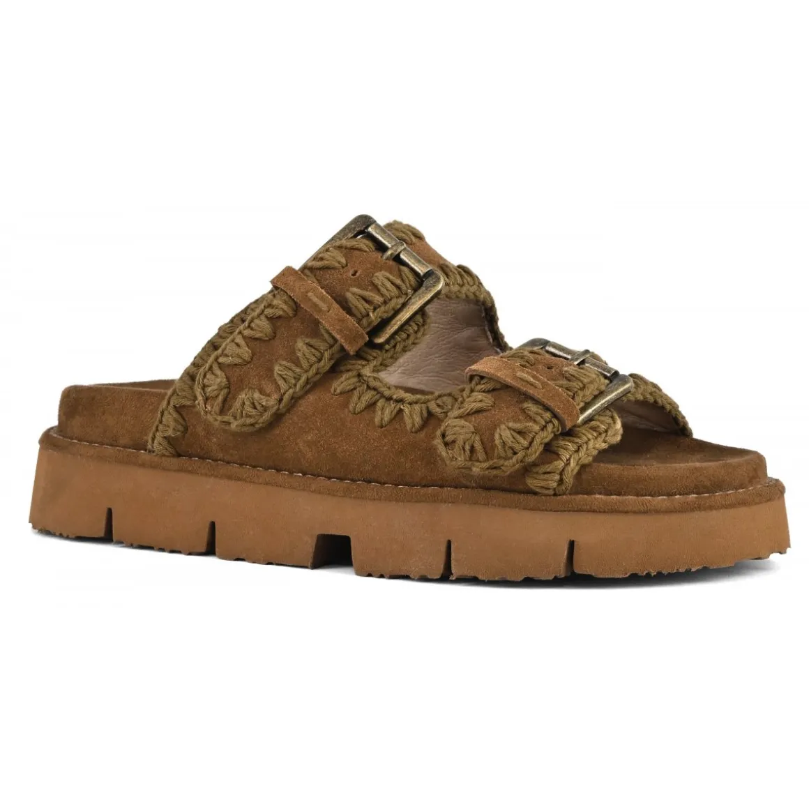 Bio Sandal Two Buckles All Monochrome