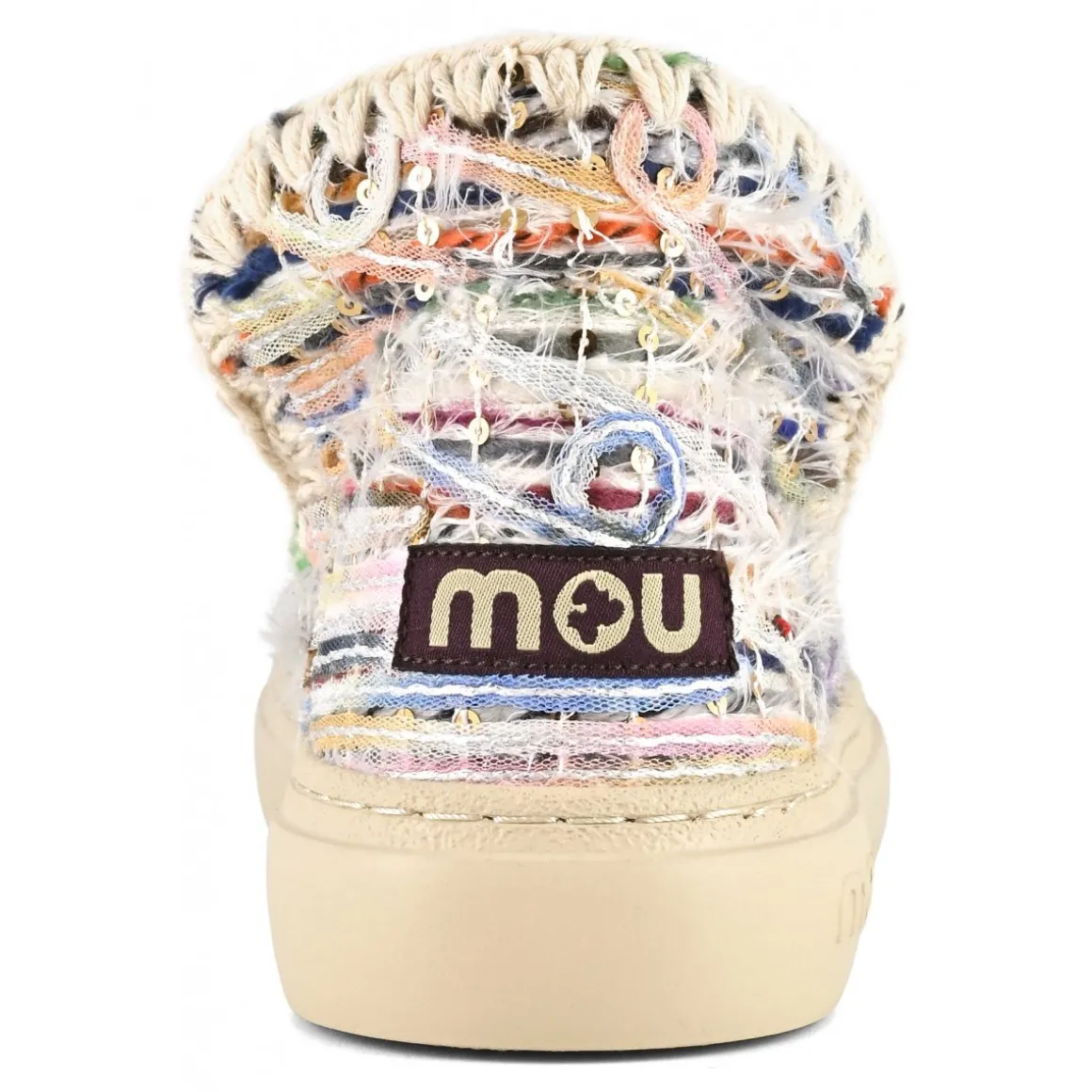 Bold Sneaker Fabric With Sequins