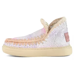 Bold Sneaker Sequins Dégradé Stitching