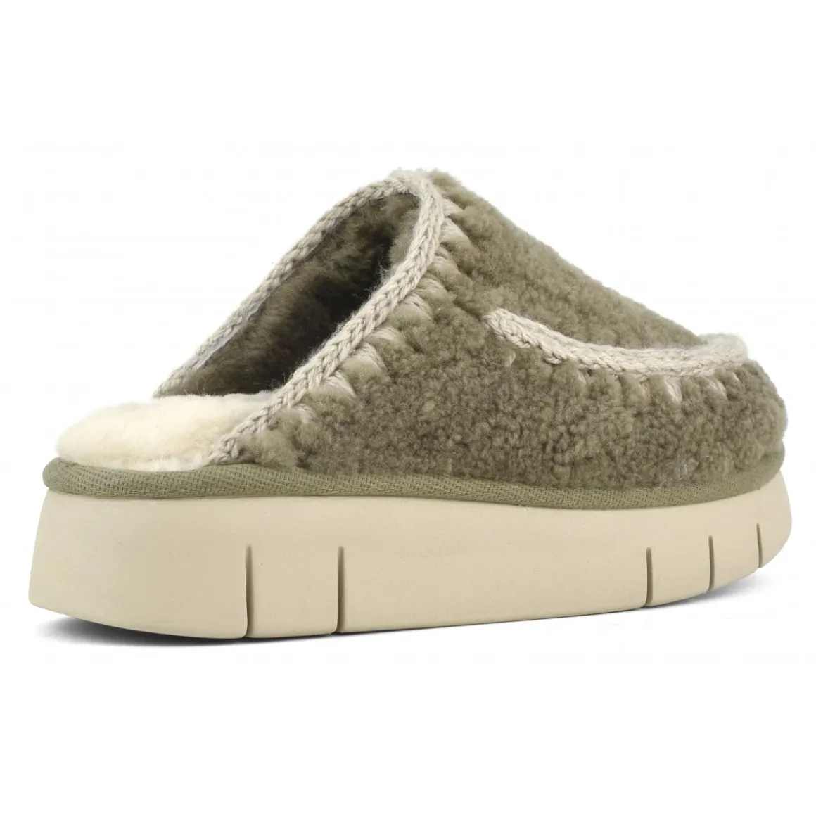 Bounce Clog Curly Sheepskin