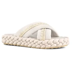 Braid Sandal Striped Fabric