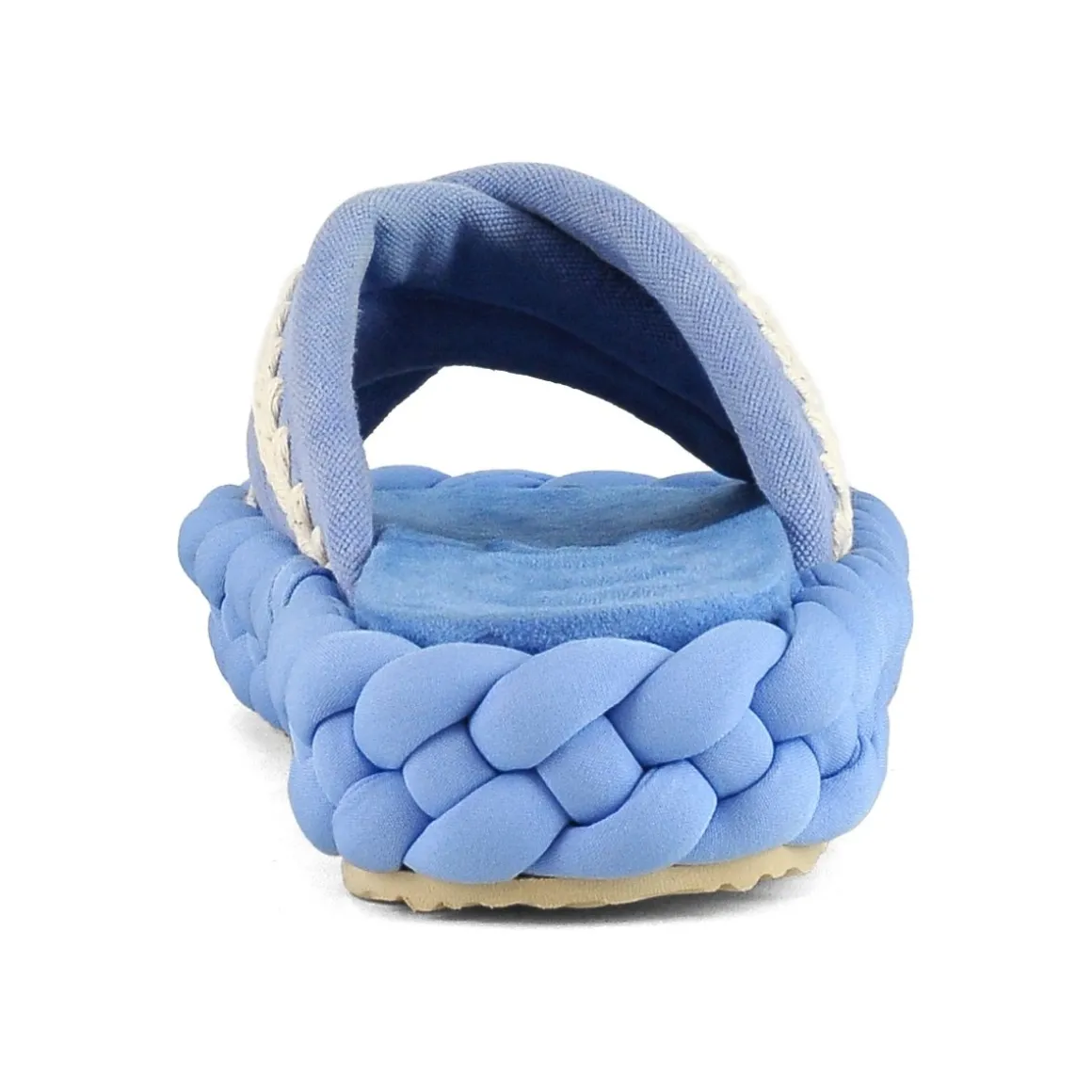 Braid Sandal Striped Fabric