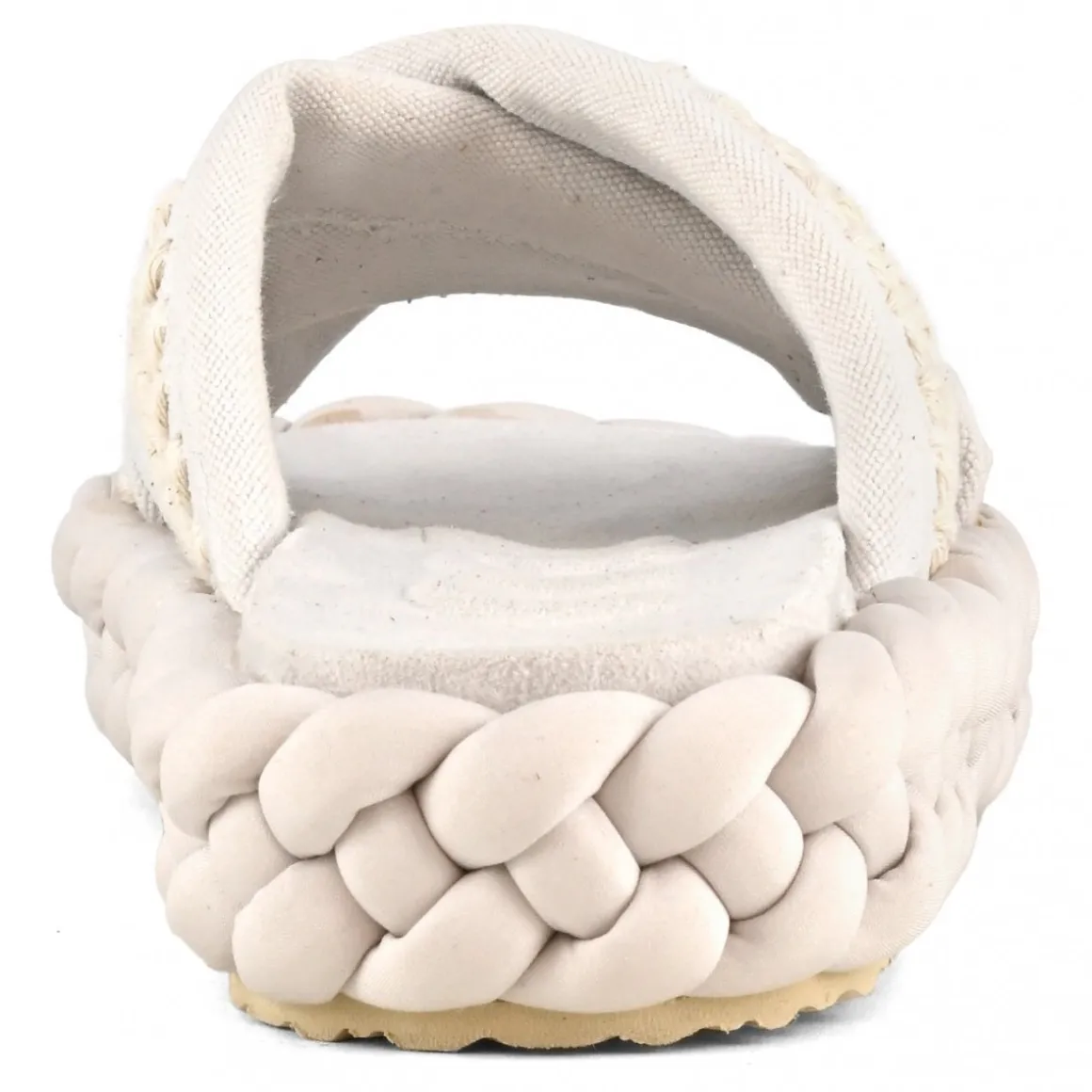 Braid Sandal Striped Fabric