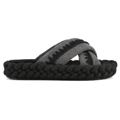 Braid Sandal Striped Fabric