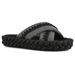 Braid Sandal Striped Fabric