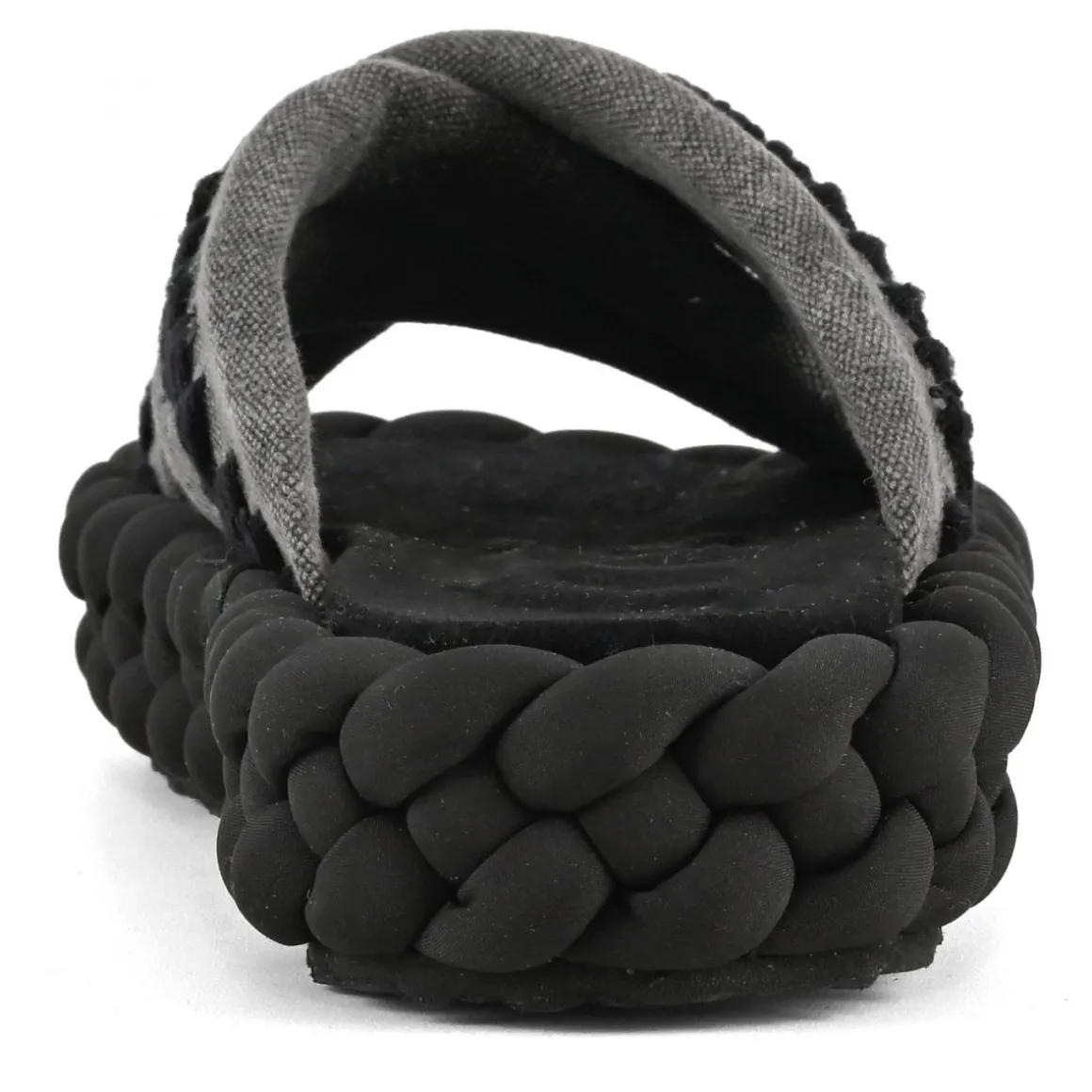 Braid Sandal Striped Fabric
