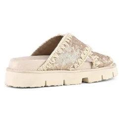 Criss-cross Bio Sandal Plain Microsequins