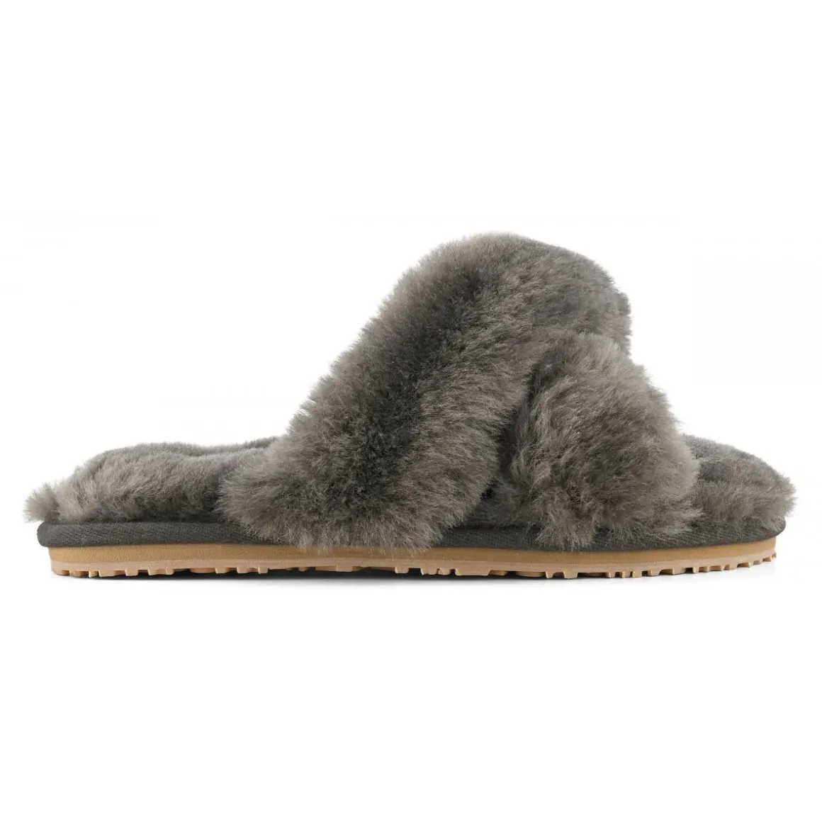 Criss-cross Fur Slide Slipper