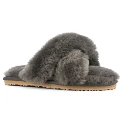 Criss-cross Fur Slide Slipper