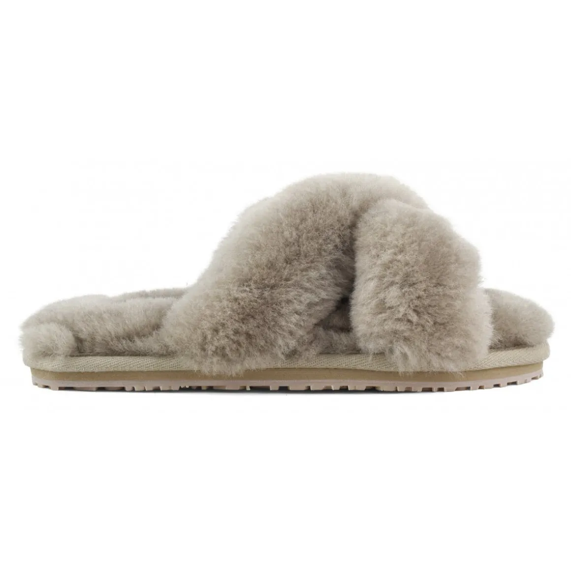 Criss-cross Fur Slide Slipper