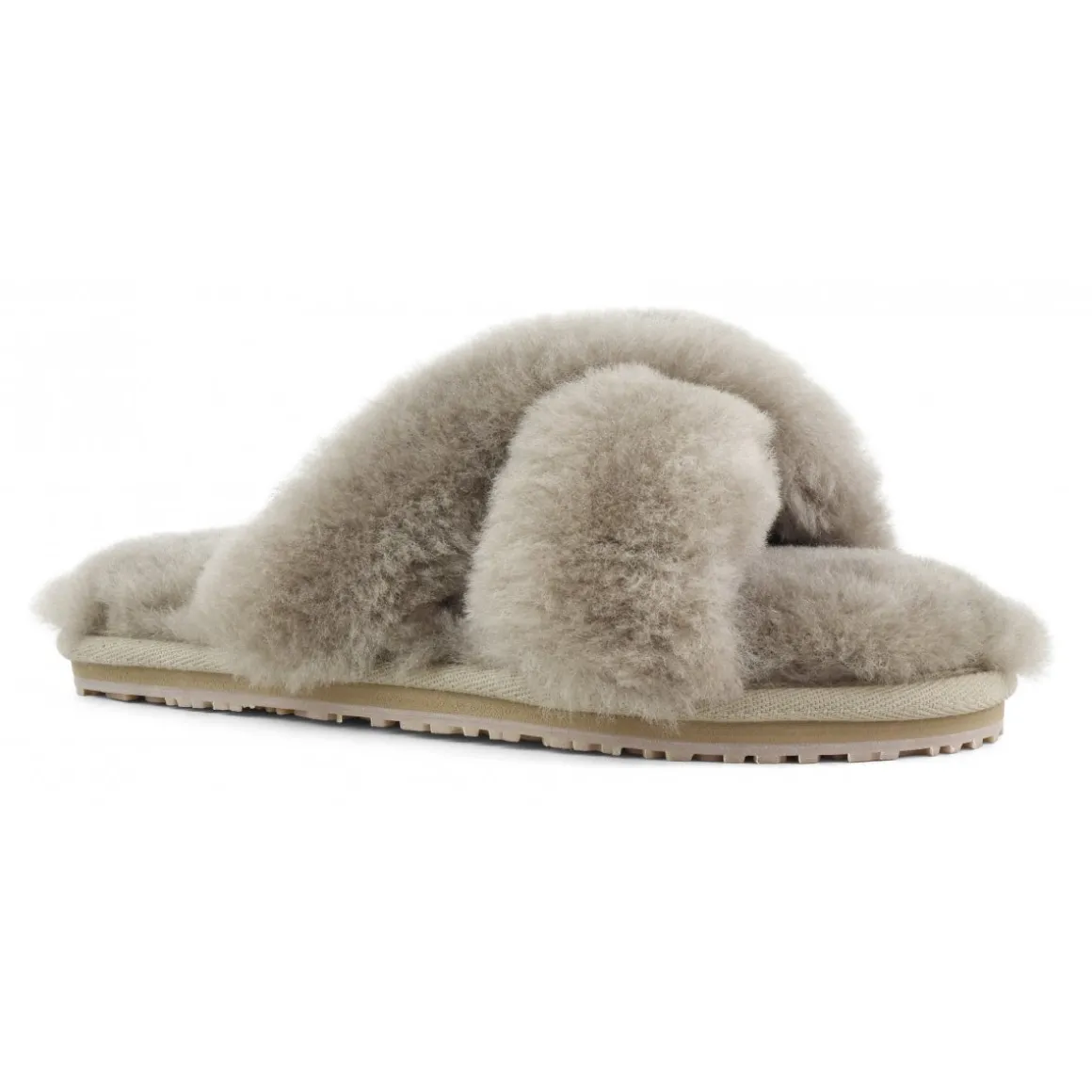 Criss-cross Fur Slide Slipper