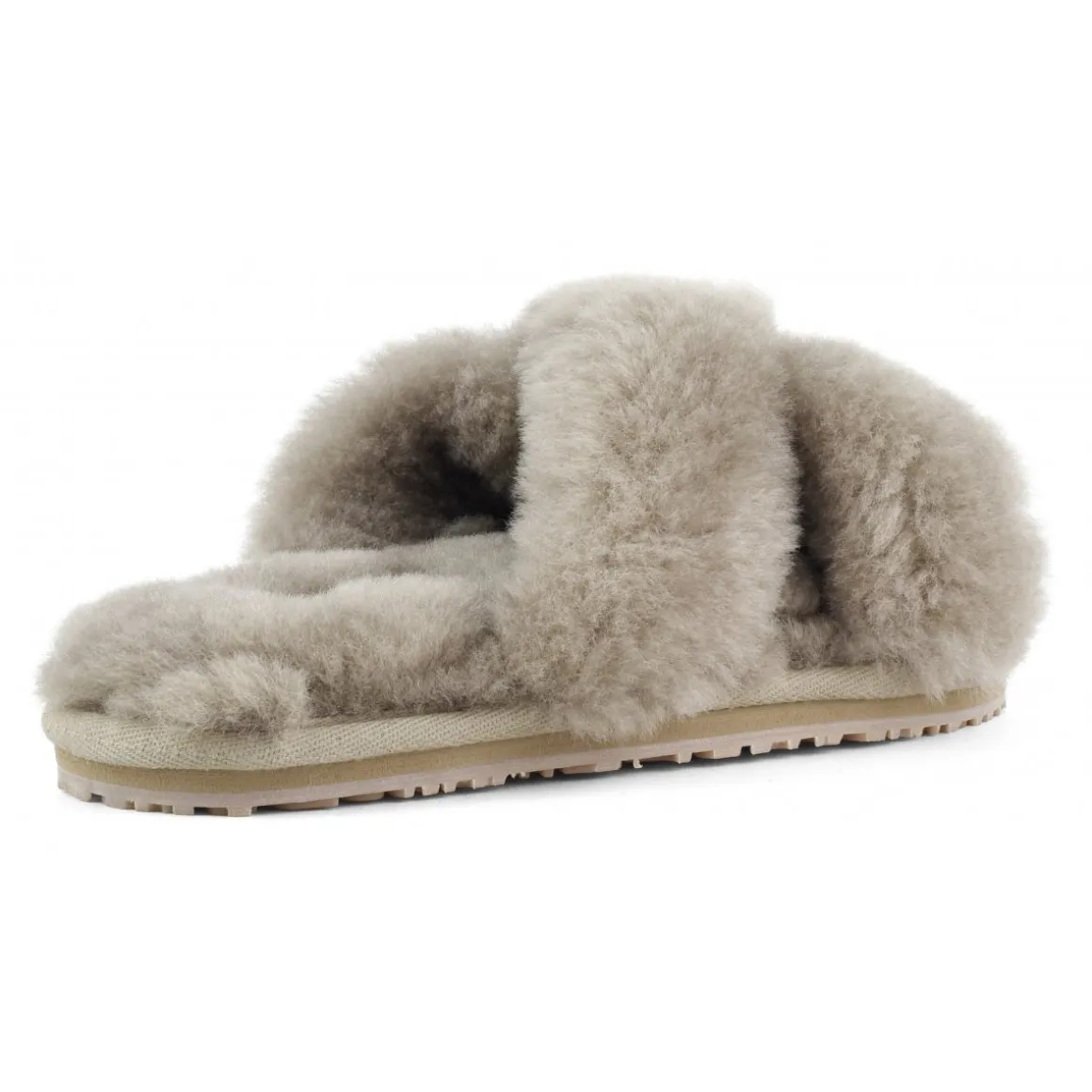 Criss-cross Fur Slide Slipper