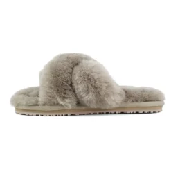 Criss-cross Fur Slide Slipper