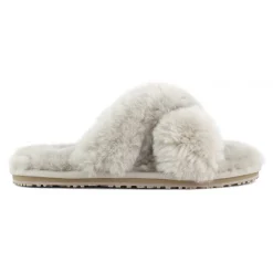 Criss-cross Fur Slide Slipper