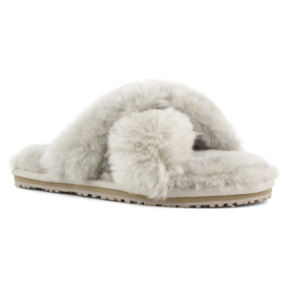 Criss-cross Fur Slide Slipper