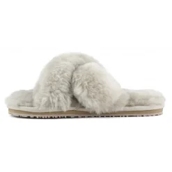 Criss-cross Fur Slide Slipper