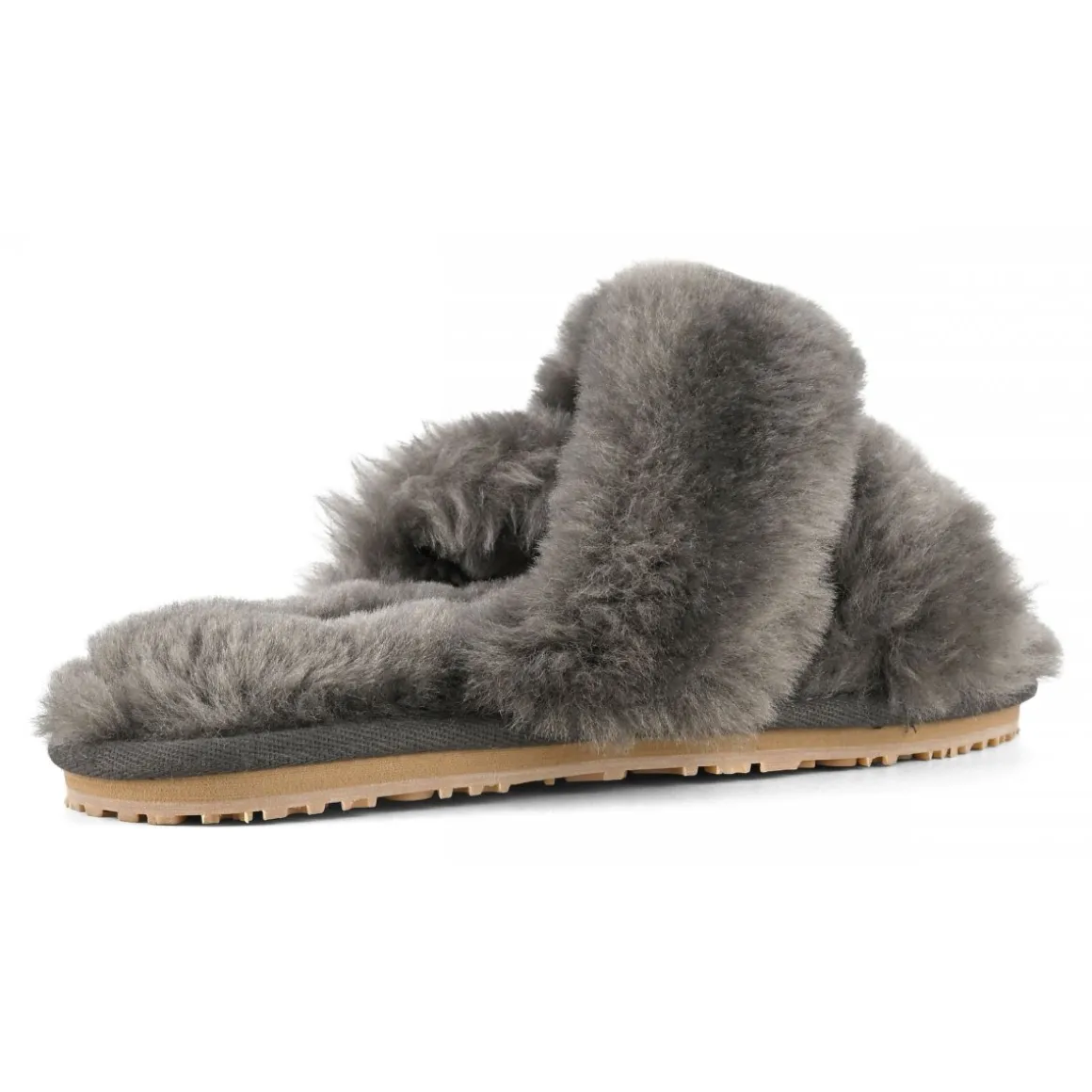 Criss-cross Fur Slide Slipper
