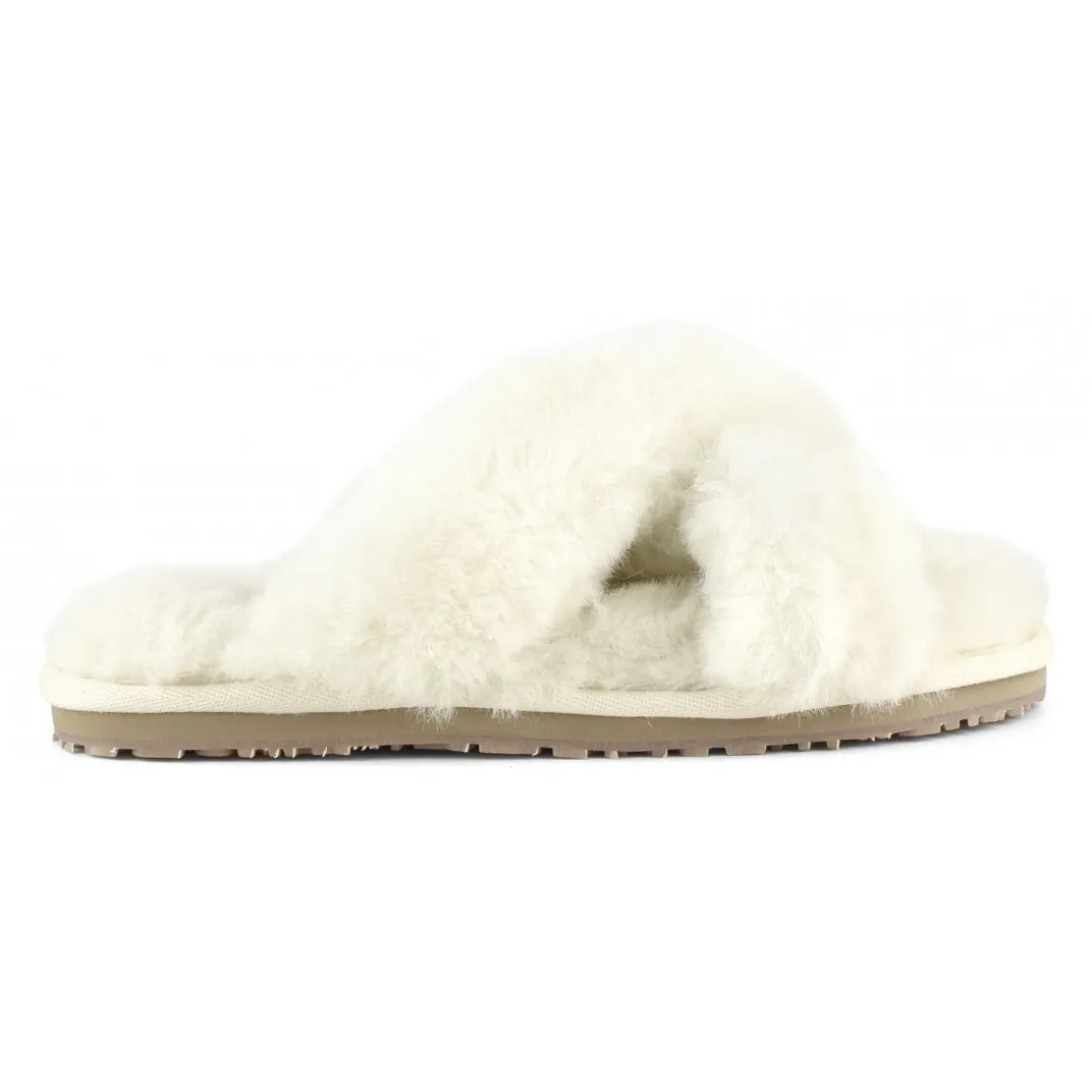 Criss-cross Fur Slide Slipper