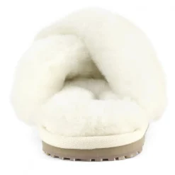 Criss-cross Fur Slide Slipper