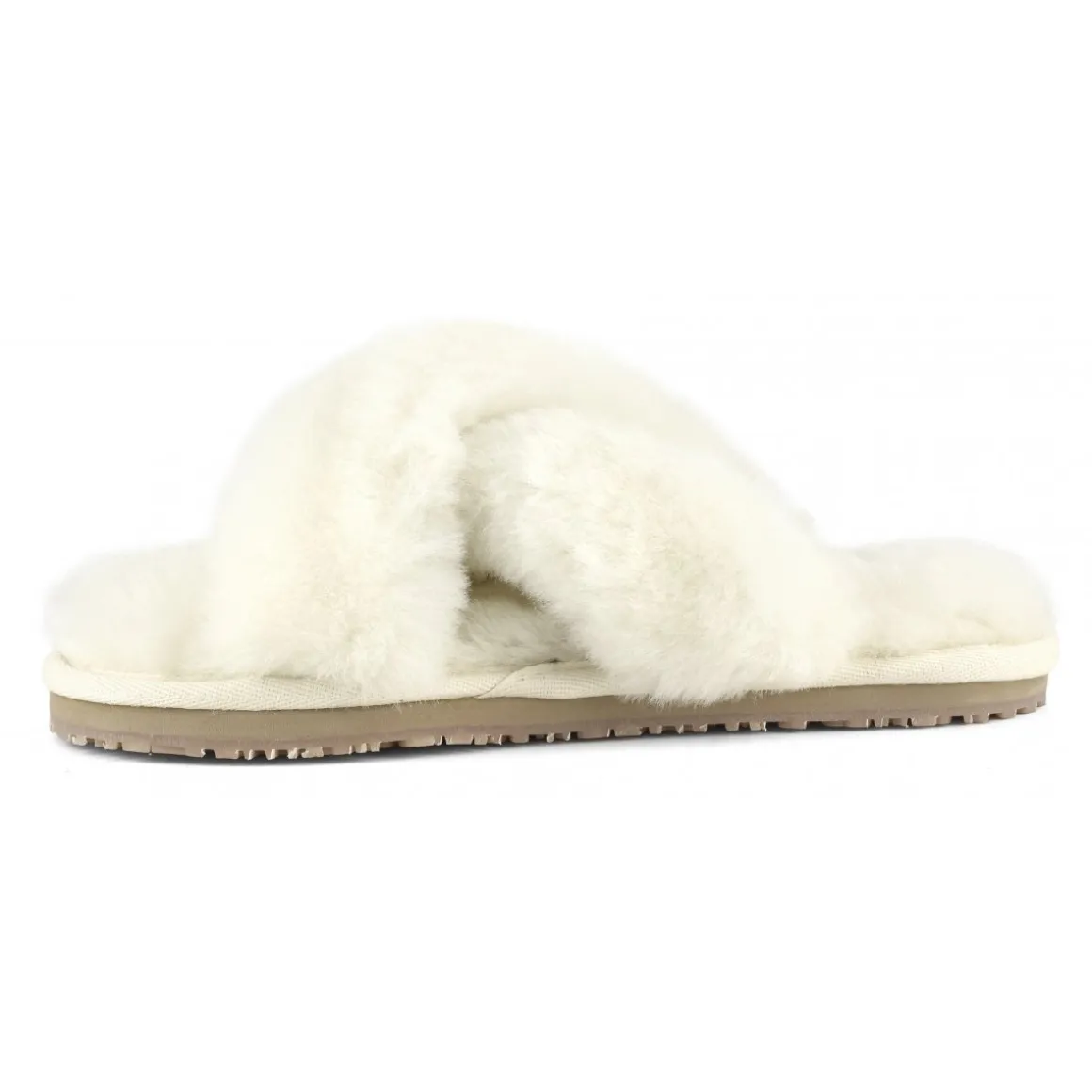 Criss-cross Fur Slide Slipper