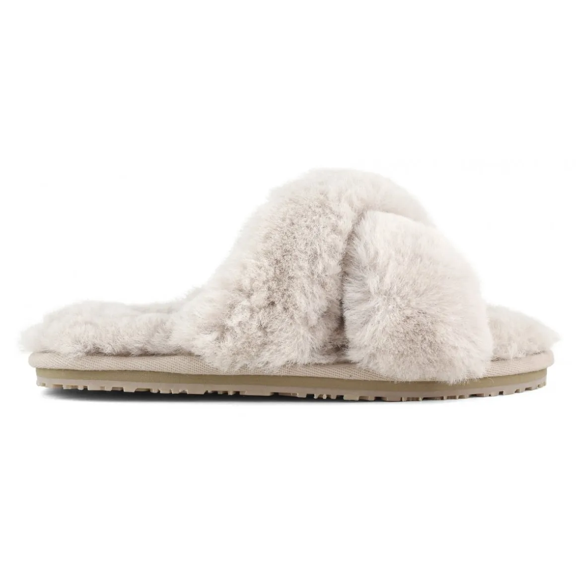 Criss-cross Fur Slide Slipper