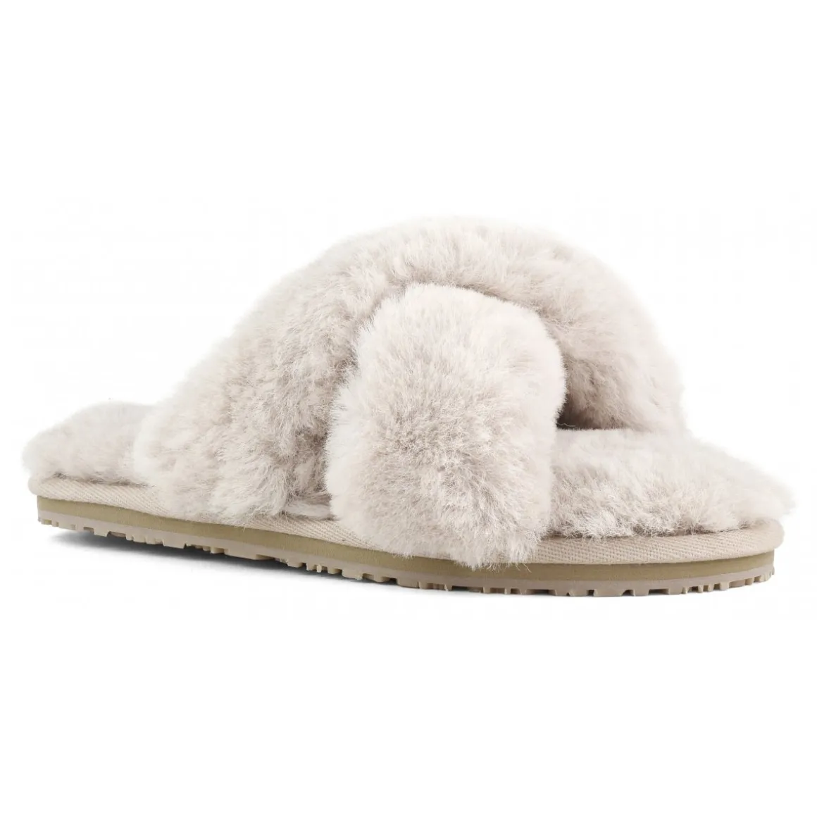 Criss-cross Fur Slide Slipper