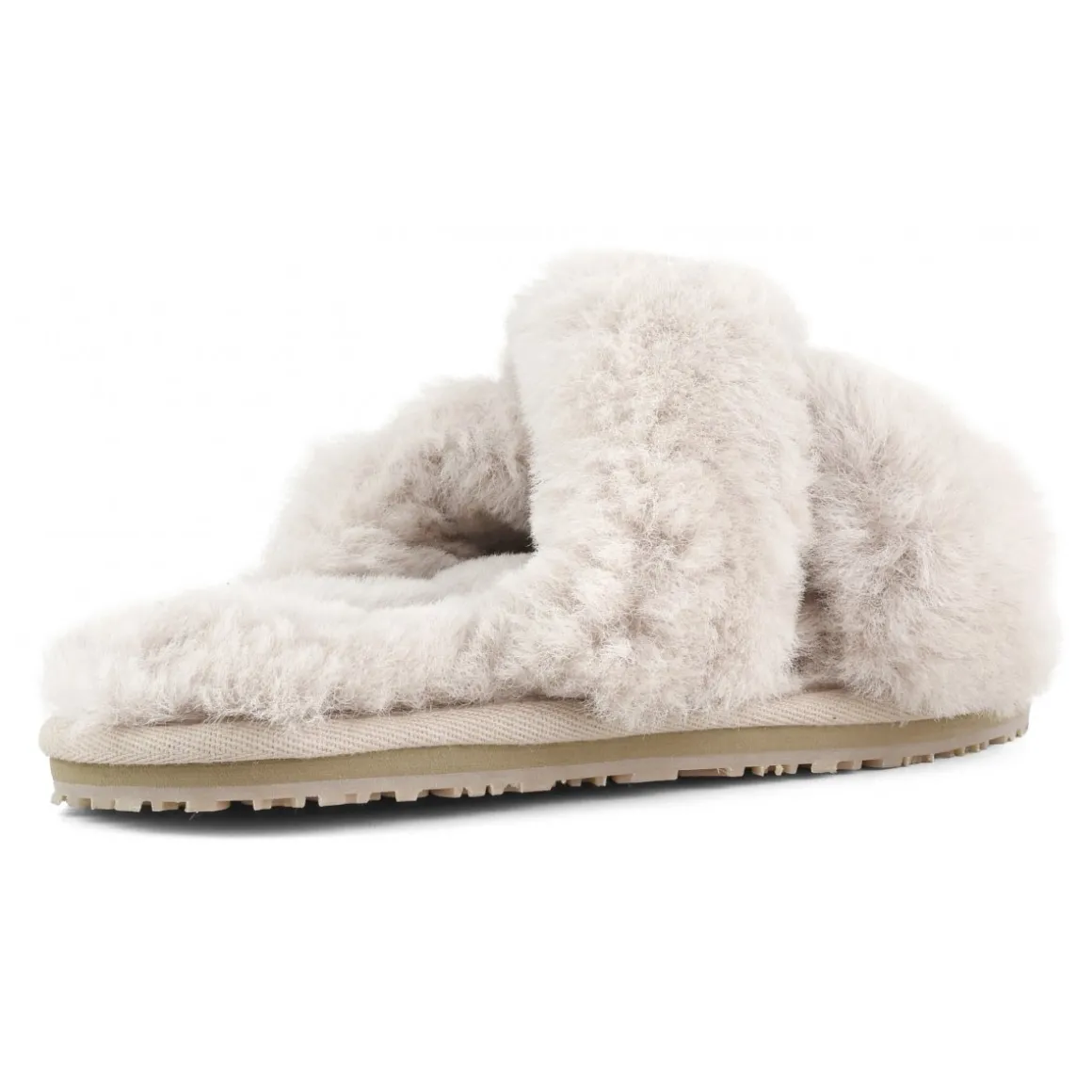 Criss-cross Fur Slide Slipper