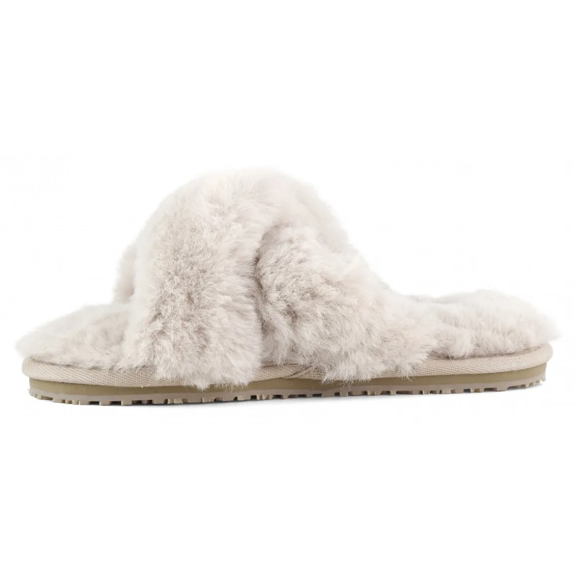 Criss-cross Fur Slide Slipper