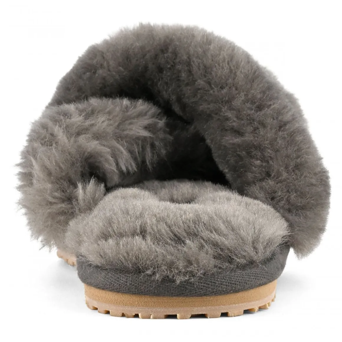 Criss-cross Fur Slide Slipper