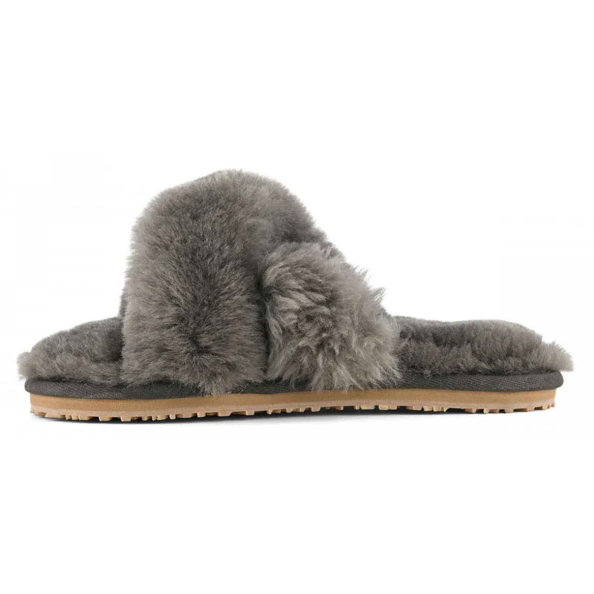 Criss-cross Fur Slide Slipper