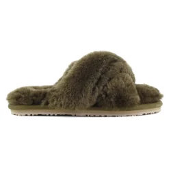 Criss-cross Fur Slide Slipper