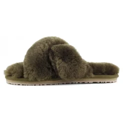 Criss-cross Fur Slide Slipper