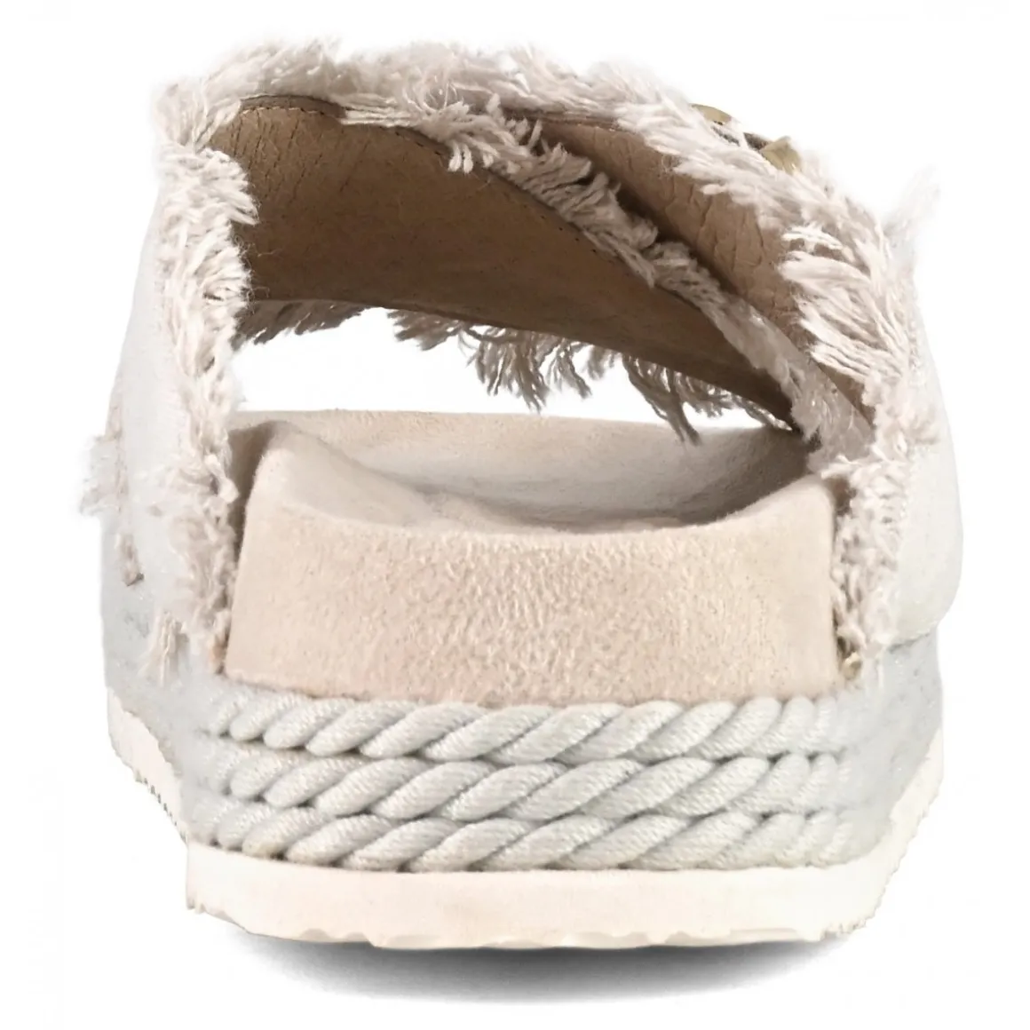 Criss-cross Rope Sandal Recycled Canvas