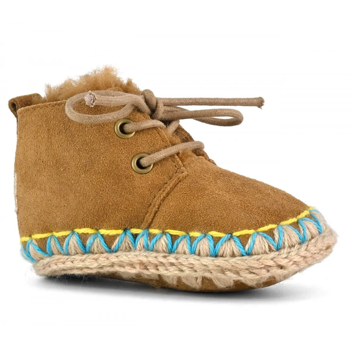 Eskimo Infant Lace Up Overstitching