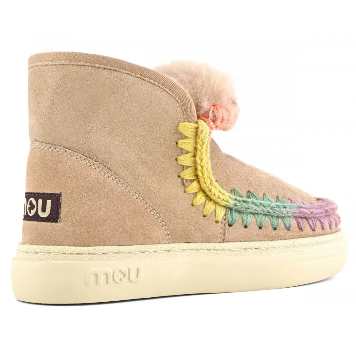 Eskimo Sneaker Bold Rainbow Stitching