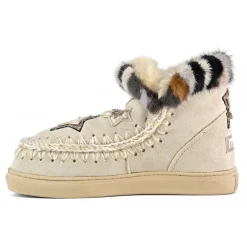Eskimo Sneaker Star Patches & Mink Fur Trim