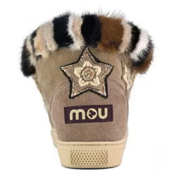 Eskimo Sneaker Star Patches & Mink Fur Trim