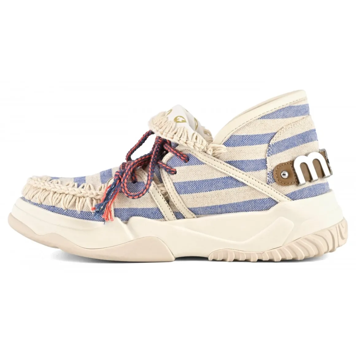 Eskimo Trainer Striped Fabric Lace Up