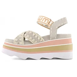 Eva Wedge Sandal Criss-cross Upper