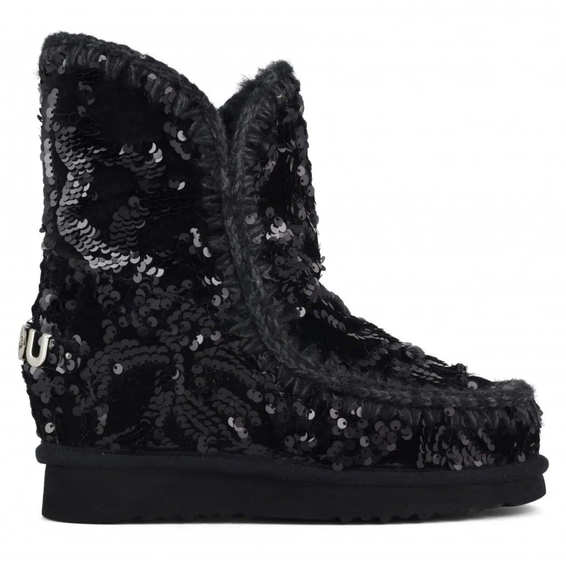 Inner Wedge Iridiscent Sequins On Velvet