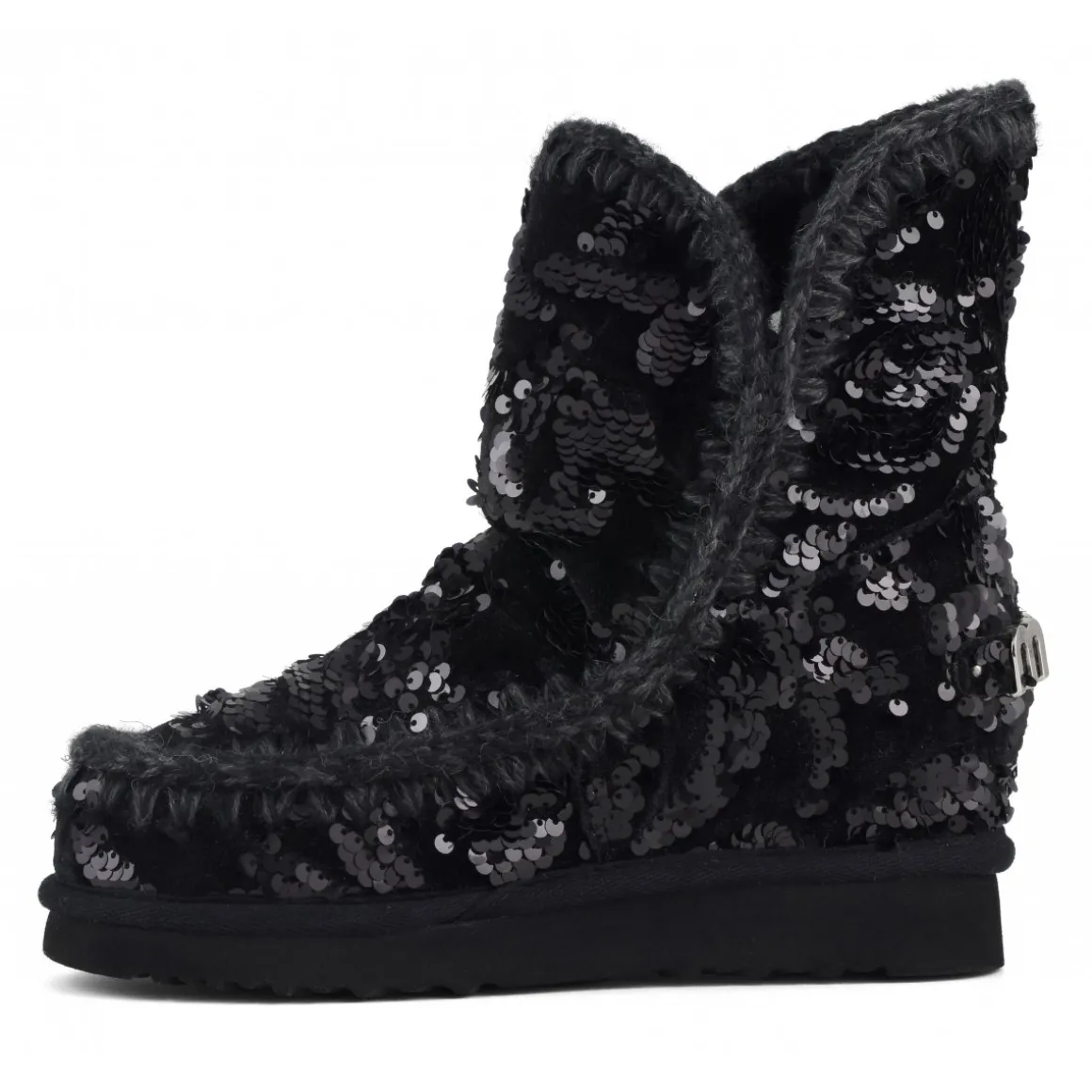 Inner Wedge Iridiscent Sequins On Velvet
