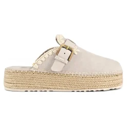 Jute Clog Plain Suede