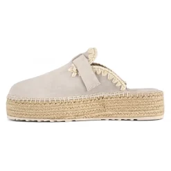 Jute Clog Plain Suede