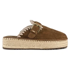 Jute Clog Plain Suede