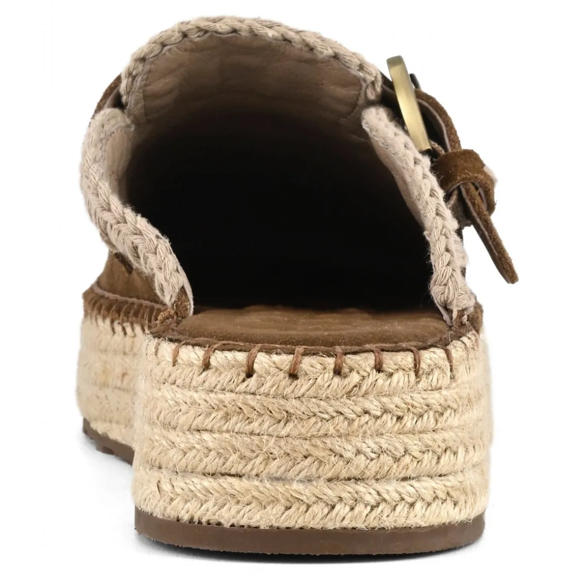 Jute Clog Plain Suede